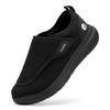 FitVille Diabetic Shoes for Men Extra Wide Slip-on Shoes for Swollen Feet Adjustable Walking Shoes for Elderly Foot Pain Relief Neuropathy - EasyTop Wings Black view 1