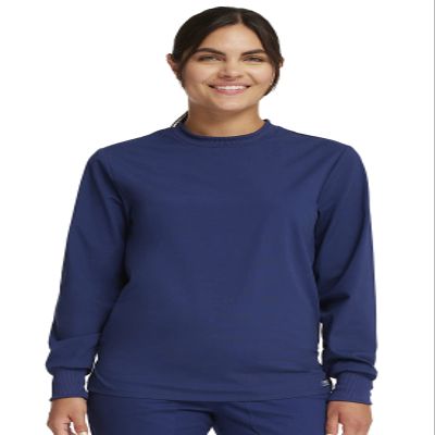 Cherokee Men & Women Scrubs Top Workwear Professionals Pocketless Crew Neck WW790, L, Navy