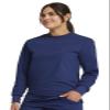 Cherokee Men & Women Scrubs Top Workwear Professionals Pocketless Crew Neck WW790, L, Navy view 3
