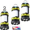 BOBKID 3 Pack Camping Lantern, Outdoor LED Camping Light, Rechargeable Flashlights with 1000LM, 6 Modes, IPX5 Waterproof Portable Emergency Camp Light for Hurricane Survival - Green view 1