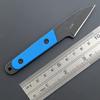 Ccanku C1295 Fixed Blade Knife,9Cr18Mov Blade G10 Handle EDC Tool Neck Knife with kydex Sheath for Outdoor, Camping, Hiking, Fishing(Blue) view 3