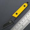 Ccanku C1295 Fixed Blade Knife,9Cr18Mov Blade G10 Handle EDC Tool Neck Knife with kydex Sheath for Outdoor, Camping, Hiking, Fishing(Yellow) view 2