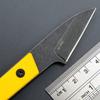Ccanku C1295 Fixed Blade Knife,9Cr18Mov Blade G10 Handle EDC Tool Neck Knife with kydex Sheath for Outdoor, Camping, Hiking, Fishing(Yellow) view 4