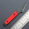 Ccanku C1295 Fixed Blade Knife,9Cr18Mov Blade G10 Handle EDC Tool Neck Knife with kydex Sheath for Outdoor, Camping, Hiking, Fishing(Red) view 3