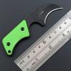Ccanku C1294 Fixed Blade Knife,9Cr18Mov Blade G10 Handle EDC Tool Neck Knife for Outdoor, Camping, Hiking, Fishing with kydex Sheath (Green) view 3
