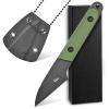Ccanku C1295 Fixed Blade Knife,9Cr18Mov Blade G10 Handle EDC Tool Neck Knife with kydex Sheath for Outdoor, Camping, Hiking, Fishing(Army Green) view 1