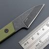 Ccanku C1295 Fixed Blade Knife,9Cr18Mov Blade G10 Handle EDC Tool Neck Knife with kydex Sheath for Outdoor, Camping, Hiking, Fishing(Army Green) view 4