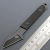 Ccanku C1295 Fixed Blade Knife,9Cr18Mov Blade G10 Handle EDC Tool Neck Knife with kydex Sheath for Outdoor, Camping, Hiking, Fishing(Black) view 2