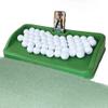 Heavy Duty Golf Ball Tray - with Cell Phone Holder Record Golf Swing - 100 Ball Capacity - High Impact Rubber Golf Tray Compatible with All Hitting Mats view 1
