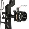 limaity Compound Bow Sights 5 Pin 0.019'' Fiber Optics Aluminum Machined Archery Sight for Compound Bow for Left and Right Hand (Short Pole) view 3
