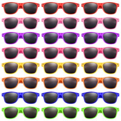 MIAHART 64Pcs Kids Party Sunglasses Bulk Neon Colors Glasses for Summer Beach Pool Party Carnival Prizes Birthday Party Favors, 8 Colors