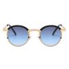 willochra Vintage Round Women Sunglasses Fashion Men Punk Clear Ocean Lens Shades Hip Hop Punk Sun Glasses (C5) view 1