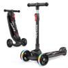 besrey Kick Scooter for Kids Ages 3-10, 3-Wheel Folding Scooter with Adjustable Height, LED Light Wheels, Extra Wide Deck for Outdoor Activities view 1