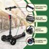 besrey Kick Scooter for Kids Ages 3-10, 3-Wheel Folding Scooter with Adjustable Height, LED Light Wheels, Extra Wide Deck for Outdoor Activities view 3