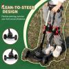 besrey Kick Scooter for Kids Ages 3-10, 3-Wheel Folding Scooter with Adjustable Height, LED Light Wheels, Extra Wide Deck for Outdoor Activities view 4