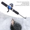50cm Ice Fishing Rod Kit, Carbon Fiber Fishing Rod with Reel Hooks Spoon Storage Box for Winter Outdoor view 4