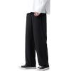DGHM-JLMY Men's Sports Leisure Straight Baggy Pants Lightweight Jogging Stretch Golf Workout Pants Yoga Sweatpants Exercise (Black,Medium) view 1