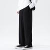 DGHM-JLMY Men's Sports Leisure Straight Baggy Pants Lightweight Jogging Stretch Golf Workout Pants Yoga Sweatpants Exercise (Black,Medium) view 3