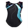 Yeahdor Gymnastics Leotards for Girls Shiny Metallic Ballet Dance Bodysuit Sleeveless Athletic Unitards Skating Dancewear Cyan 14 Years view 1