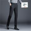 DGHM-JLMY Men's Slim Casual Business Ironing Fashion Straight Pants Golf Straight Fit Pant Flex Flat Front Straight Pant (Black 1,29) view 2