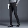 DGHM-JLMY Men's Slim Casual Business Ironing Fashion Straight Pants Golf Straight Fit Pant Flex Flat Front Straight Pant (Black 1,29) view 3
