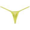 Botmois Men's Metallic Shiny Micro Swim Thong Sexy G-Strings Bikini Underwear Male Soft Contour Pouch Tangas 3-Pack(Yellow,Light Blue,Purple) L view 4