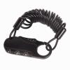 DAWOT Helmet Lock, Helmet Bike/Motorcycle Lock Cable Anti-Theft Bicycle Locks Combination Lock Cycling Cable Lock for Travel Luggage Helmet(Black) view 1