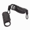 DAWOT Helmet Lock, Helmet Bike/Motorcycle Lock Cable Anti-Theft Bicycle Locks Combination Lock Cycling Cable Lock for Travel Luggage Helmet(Black) view 2