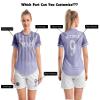 ORKY Customize Soccer Jersey, Women Sublimation Futbol Shirt Short Set, Breathable Personalize Team Outfit Glory(Light Purple L) view 2