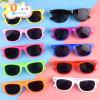 MIAHART 20 Pack Neon Sunglasses Bulk for Kids, Glasses for Summer Beach Pool Party, Carnival Prizes, Birthday Party Supplies, 10 Bright Colors view 2