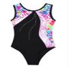 Yeahdor Gymnastics Leotards for Girls Shiny Metallic Ballet Dance Bodysuit Sleeveless Athletic Unitards Skating Dancewear Colorful Heart 14 Years view 3