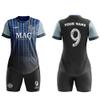 ORKY Customize Soccer Jersey, Women Sublimation Futbol Shirt Short Set, Breathable Personalize Team Outfit Glory(Blue XS) view 4