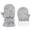 JEELAD Toddler Gloves Kids Winter Mittnes Waterproof Toddler Mittens Baby Ski Snow Gloves for Baby Boys (Grey Dino, S (6-24 months)) view 1