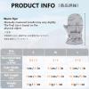 JEELAD Toddler Gloves Kids Winter Mittnes Waterproof Toddler Mittens Baby Ski Snow Gloves for Baby Boys (Grey Dino, S (6-24 months)) view 2
