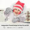 JEELAD Toddler Gloves Kids Winter Mittnes Waterproof Toddler Mittens Baby Ski Snow Gloves for Baby Boys (Grey Dino, S (6-24 months)) view 4