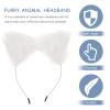 ifundom Animal Ears Headband and Furry Tail Prop Set for Women Cosplay Costume Halloween Party Performance Accessories view 3