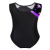 Yeahdor Gymnastics Leotards for Girls Shiny Metallic Ballet Dance Bodysuit Sleeveless Athletic Unitards Skating Dancewear Purple 14 Years view 2