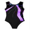 Yeahdor Gymnastics Leotards for Girls Shiny Metallic Ballet Dance Bodysuit Sleeveless Athletic Unitards Skating Dancewear Purple 14 Years view 3