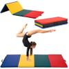 BLKMTY Gymnastics Mats 4'x8'x2'' Folding Exercise Mats Gym Yoga Aerobics Fitness Mat Folding Kids' Gymnastics Tumbling Mat with Carrying Handles for Home Gym Exercise & Play Gym view 1