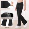 Stelle Girls, Little Kid Dance Bootcut High Waisted Bell Bottom Flare Leggings Yoga Pants Activewear (Black, 7-8 Years) view 4