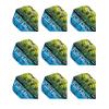 RED DRAGON Hardcore Peter Wright Snakebite Multi Snakeskin Blue Dart Flights - 3 Sets Per Pack (9 Dart Flights in Total) view 1