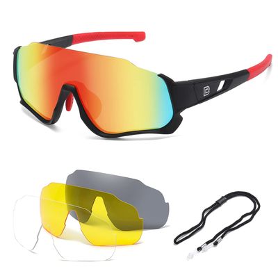 DUCO Polarized Kids Sunglasses Youth Baseball Sun Glasses Sports Teens Cycling Shades Boys Girls with 3 Lenses DK280