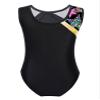 Yeahdor Gymnastics Leotards for Girls Shiny Metallic Ballet Dance Bodysuit Sleeveless Athletic Unitards Skating Dancewear Yellow 14 Years view 2