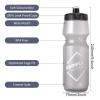 GEMFUL Bike Water Bottles with Bicycle Holder 750ml Mtb Cycling Squeeze 24 oz Sport Bottle 2 Pack view 3