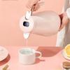 Thermal Carafe Kettle Double Walled Vacuum Jug with Temperature Display,Coffee Pot with Glass Liner Thermal Carafe Pot Water Kettle Insulated Flask Tea Carafe Keeping Hot Cold (Color : White, Size : view 2