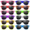 MIAHART 24 Pieces Kids Sunglasses Bulk for Boys and Girls Glasses Party Favors for Summer Beach Pool Party Carnival Prizes Birthday Party Supplies, 12 Neon Colors view 1