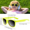 MIAHART 24 Pieces Kids Sunglasses Bulk for Boys and Girls Glasses Party Favors for Summer Beach Pool Party Carnival Prizes Birthday Party Supplies, 12 Neon Colors view 3