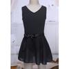 Duoremi Kids Girls Ballet Tutu Dress Dancewear Camisole Leotards with Mesh Tied Skirt Gym Ballerina Costume Black 5-6 Years view 3