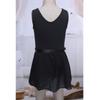 Duoremi Kids Girls Ballet Tutu Dress Dancewear Camisole Leotards with Mesh Tied Skirt Gym Ballerina Costume Black 5-6 Years view 4