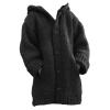 JEsilunmaMY Womens Chunky Winter Sweater Long Sleeve Button Up Warm Thicken Outwear Mid Long Oversized Pocket Cardigan Coat (Black,4X-Large) view 1